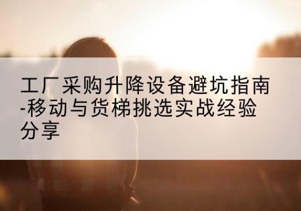 惠州移动式升降机怎么选-工厂采购升降设备避坑指南-移动与货梯挑选实战经验分享